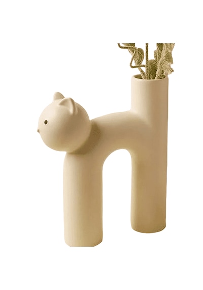 Seramik Kedi Vazo Vz262-4
