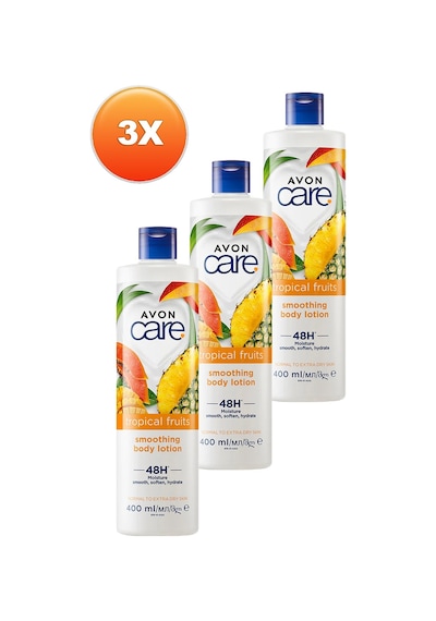 Avon Care Tropical Fruits Vücut Losyonu 3 x 400 ML