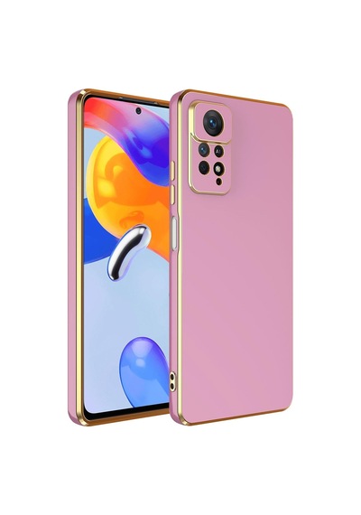 Xiaomi Redmi Note 12 Pro 4g Kılıf Bark Kenarları Altın Renk Kılıf