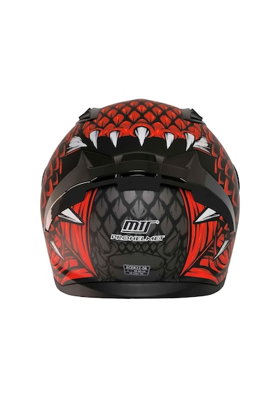 Mts Pro Helmets M-801 Snake Full Face Motosiklet Kaskı Draglac Red