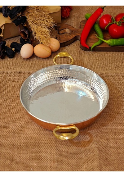Moda Bakır Bakır Yumurta Sahani 20 Cm Diğer