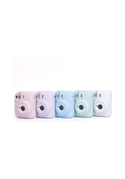 Instax Mini 12 Makine Uyumlu Mavi Koruyucu Silikon Kılıf