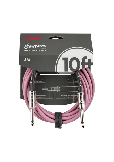 Fender Contour Serisi 3 Mt. Gitar Kablosu Burgundy Mist Enstrüman Kablosu