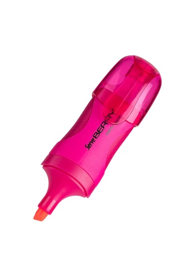 Serve Berry Mını Fosforlu Kalem Pembe 4lu Set 124-Pembe