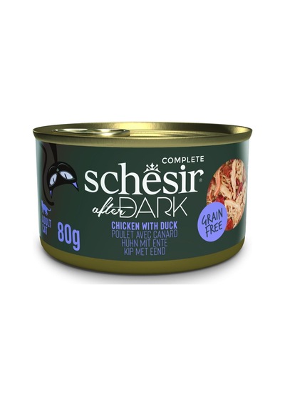After Dark Tavuk İle Ördek Et Suyunda Yetişkin Kedi Konservesi 80g