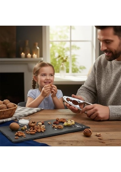 Çelik Ceviz Kıracağı - Ergonomik Tasarımlı Etrafa Sıçratmayan Hazneli Ceviz Fındık Ve Kırıcı Kabuklu Yemiş