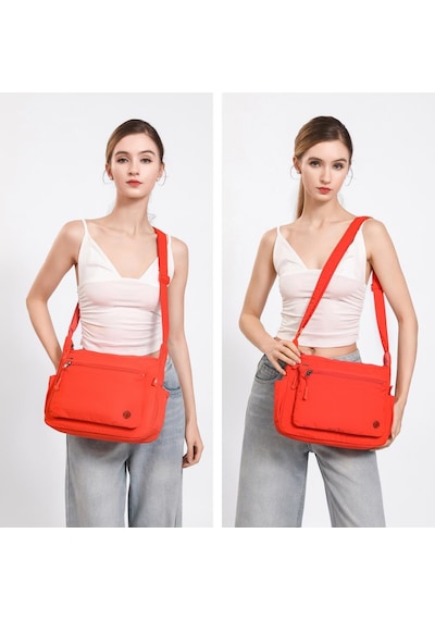 Smart Bags Mikro Poly Kumaş Postacı Kadın Çantası 3146 Gri