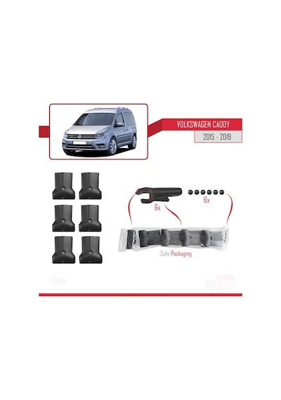 Volkswagen Caddy 2015-2019 Arası Fly Model Ara Atkı Tavan Barı Si