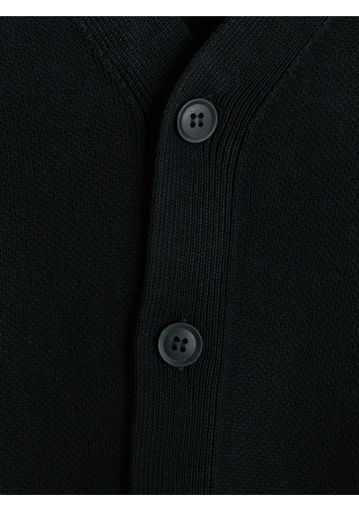 Lcwaıkıkı Classic Siyah Regular Fit V Yaka Erkek Triko Hırka