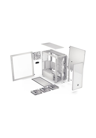 Arx 700 White Argb Mesh Temperli Cam Usb 3.2 Gen 2 Mid Tower Atx Gaming Kasa Ey2a017