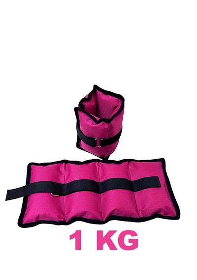 Me&ra Sport 1 Kg X 2 Adet El Ayak Bilek Ağırlık Seti Kum Ağırlık Torbası Pembe