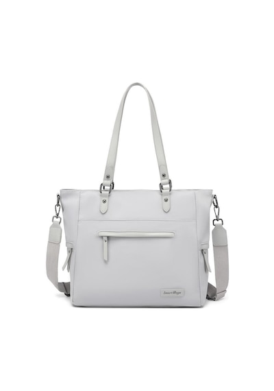 Smart Bags Twill Dimi Kumaş Kadın Omuz Çantası 3323 GRİ
