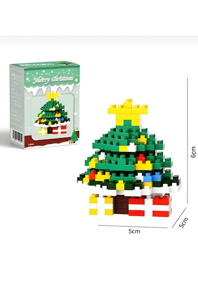 Bricks Yılbaşı Özel Seri Mini Yapı Oyuncak Yılbaşı Ağacı
