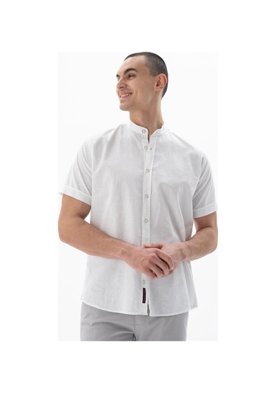 AR-MA Arma Erkek Kısa Kollu Regular Fit Keten Gömlek Y25485116601 001
