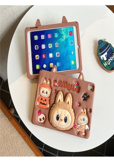 Ennar Huawei Matepad Se 11 İnç Uyumlu Askılı Labubu Standlı Kılıf Tablet Kalemi+kirilmaz Cam Tablet Kılıfı