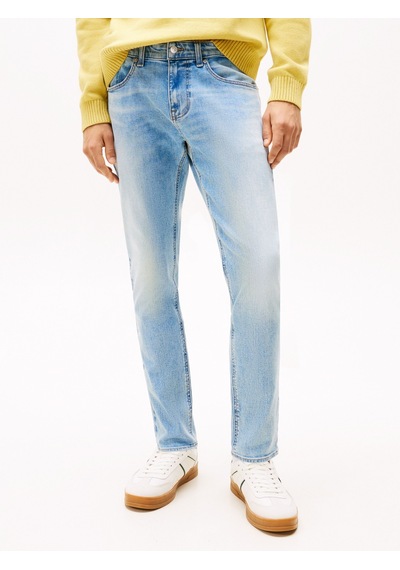 Tommy Hilfiger Austın Slım Tprd Bı0216 Co Erkek Mavi Denim Pantolon - Dm0dm21033