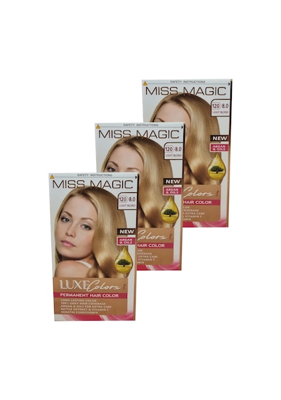 Miss Magic Saç Boyası 8.0 Açık Sarı 3'lü