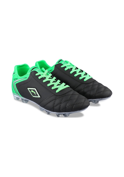 Slazenger HUGO KR Erkek Halı Saha Siyah - Yeşil Futbol Ayakkabısı