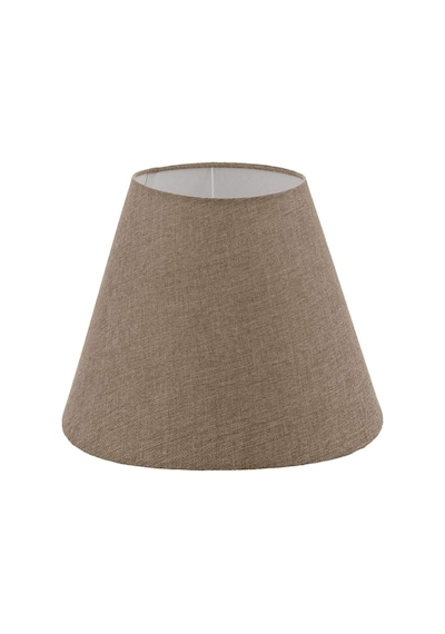 Bej Lambader Başlığı Çap 35 Cm Konik Kumaş Lb813