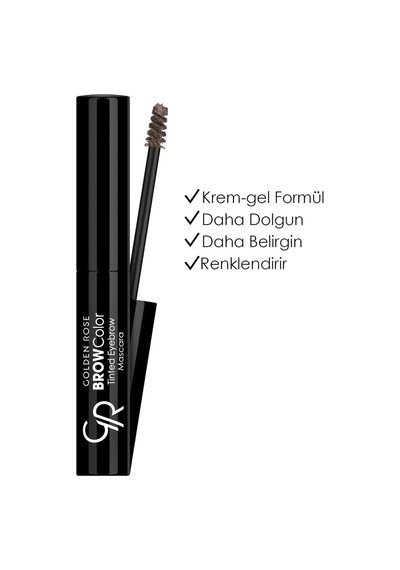 Golden Rose Brow Color Tinted Eyebrow Mascara No: 06 Deep Brown - Fiber İçerikli Kaş Maskarası Genel