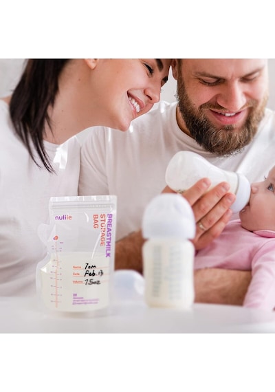 Nuliie 50 Adet Anne Sütü Torbası, 250 Ml Bpa Içermez, Dondurulabilir, Çift Fermuarlı Emzirme Aksesuarları