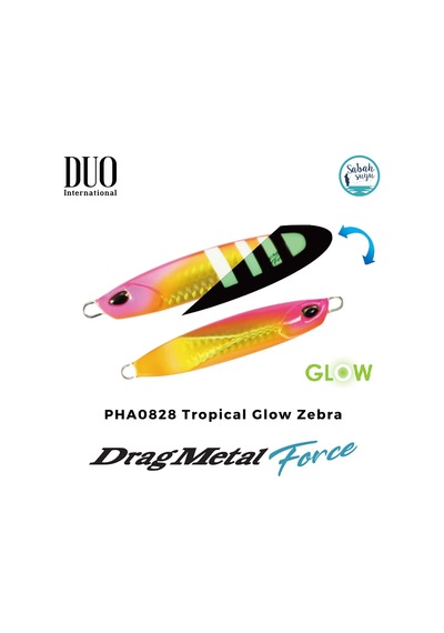 Duo Drag Metal Force Jig 80gr. 80mm Pha0828 Tropical Glow Zebra
