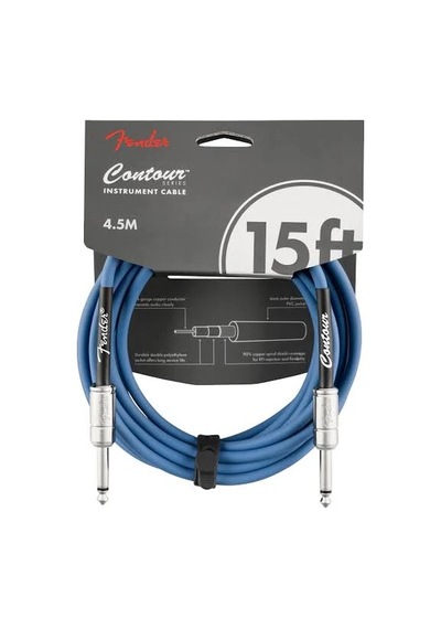 Fender Contour Serisi 3m Lake Placid Blue Enstrüman Kablosu
