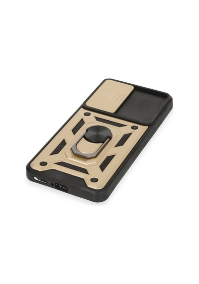 Xiaomi Mi 12t Pro Kılıf Pars Lens Yüzüklü Silikon Altın