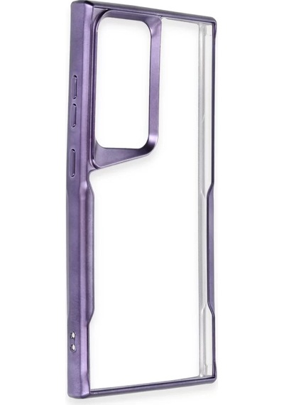 Newface Samsung Galaxy S23 Ultra Kılıf Boyi Silikon Kapak - Derin Mor