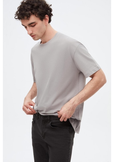 D's Damat Ds Damat Comfort Gri %100 Pamuk T-shirt 6HC14ORT02006 Gri