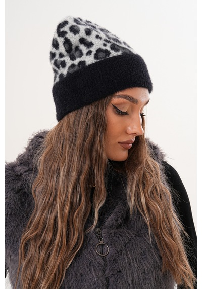 Ritagarcia Premium Soft Lepar Bere Siyah-beyaz Leopar