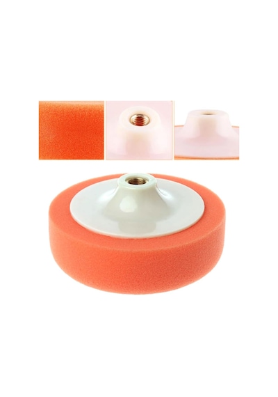 Bondit Turuncu Oto Pasta Cila Parlatma Polisaj Süngeri 150mm 6 Lı Paket
