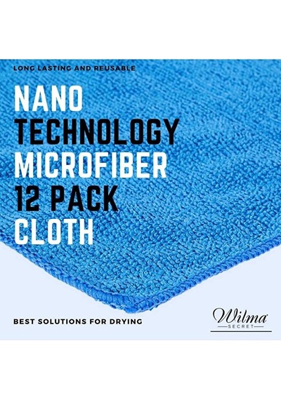 Çok Amaçlı Mikrofiber Temizlik Bezi Mavi 12'li 30 x 30 CM