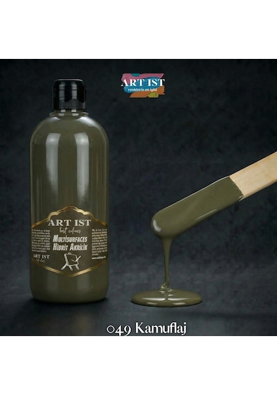 Multisurfaces Hibrit Akrilik Boyalar - 049 Kamuflaj Ahşap, Taş Tozu, Hobi, Dıy