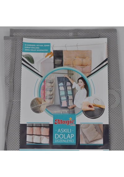 Dolap İçi Asılabilir İç Çamaşırı Dolap Düzenleyici - 15 Gözlü Belirtilmemiş Çok Renkli Tr Diğer