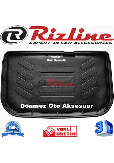 Nissan Micra 3D Bagaj Havuz Paspası Siyah 2011-2016 Arası Rizline N11.4671