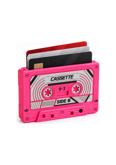 Kasetcep Retro Kaset Kartlık Pembe