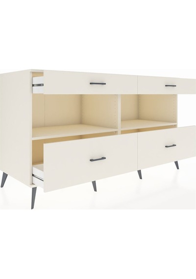 Kronos Konsol 2 Raflı 4 Çekmeceli 176x59x99 Aytaşı-aytaşı Aytaşı-aytaşı