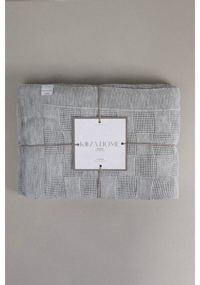Plaid Gri Tek Kişilik Battaniye 160x220 15006 Gri