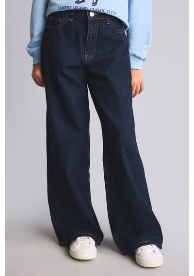 Defacto Baggy Fit Ekstra Konforlu Ve Dökümlü Jean Pantolon Kız Çocuk I2059a826aunm34 Mavi-nm34