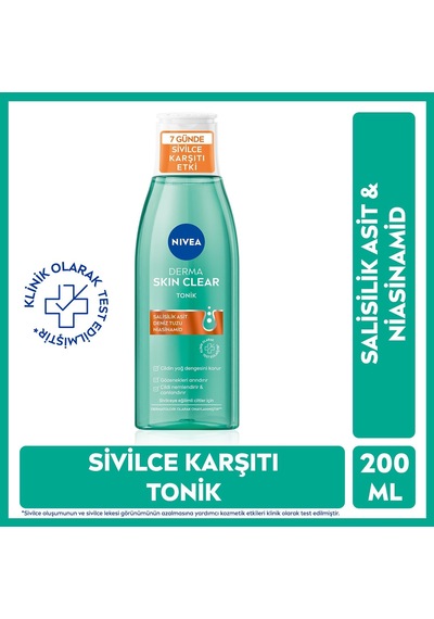 Tr Derma Skin Clear Sivilce Karşıtı Yüz Temizleyici Peeling 150 Ml X2 + Nıvea Derma Skin Clear Sivilce Karşıtı To
