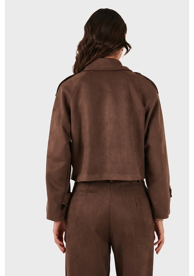 Via Dante Bayan Ceket 68620513suede Kahve Kahve