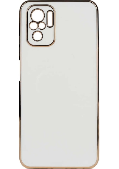 Xiaomi Redmi Note 10S Kılıf Zore Bark Kenarları Altın Renk Kılıf