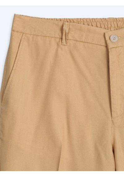 Kip Sarı Kumaş Jogging Fit Casual Pantolon