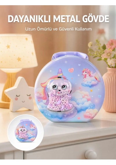 Şifreli Çocuk Para Kasası Metal Gövdeli Güvenli Kutu 18527531