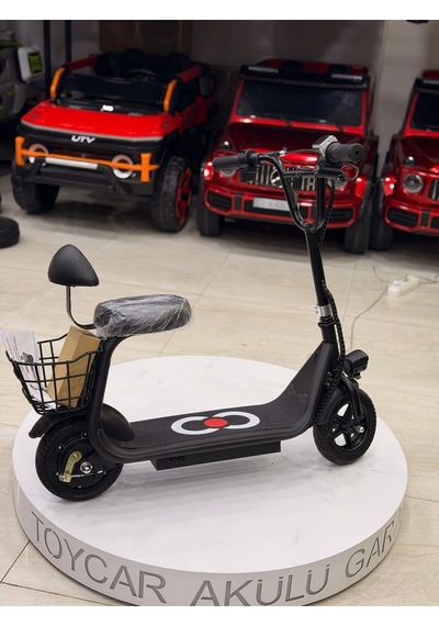 Mini Harley Oturaklı Scooter Siyah