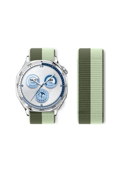 Huawei Watch Gt5 46mm Gt4 46mm İle Uyumlu Ayarlanabilir Cırt Cırtlı Yumuşak Spor Kumaş Örgü Kordon