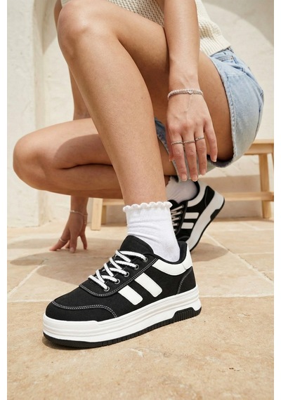 Dark Seer Ds Sapphire Sneaker 2025 Kadın SİYAH-BEYAZ