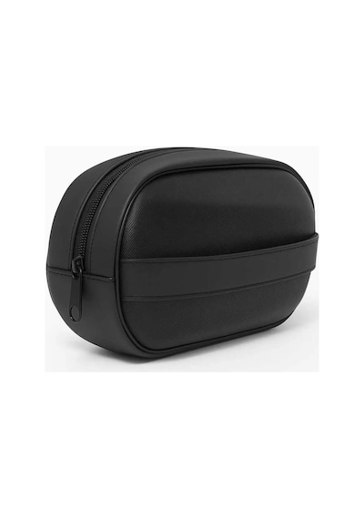 Newish Polo Erkek Deri Portföy Clutch Traş Kozmetik Bakım Ve Günlük El Çantası - New351 Siyah - Gri