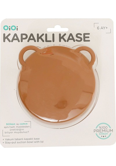 Kapaklı Kase Woody Brown 3 Adet